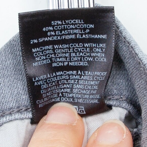 Express‎ Skinny High Rise Gray Denim Jeans Size 2R - Picture 7 of 7